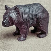 277 - LARGE BLACK BEAR IRONWOOD FIGURE