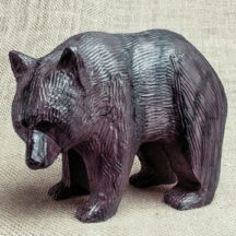 278 - EXTRA LARGE BLACK BEAR IRONWOOD FIGURE