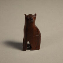 281 - SITTING CAT IRONWOOD FIGURE