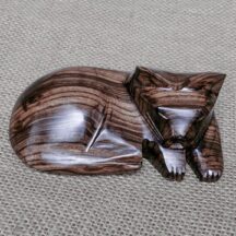 282 - LAYING CAT IRONWOOD FIGURE