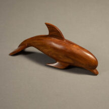 296 - LARGE DOLPHIN IRONWOOD FIGURE