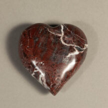 573 - Marble Heart Red Medium