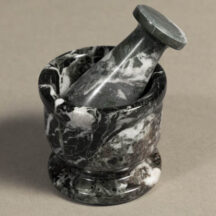 5821 - Onyx Mortar & Pestle Black Small