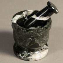 5841 - Onyx Mortar & Pestle Black Medium