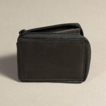 7131 - Bifold Zipper Wallet Black