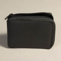7221 - Bifold Zipper Wallet Black