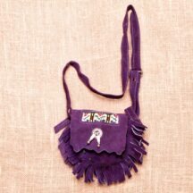 8067 - Small Leather Purse Purple