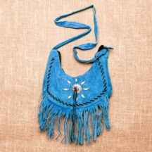 8089 - Medium Leather Purse Turquoise