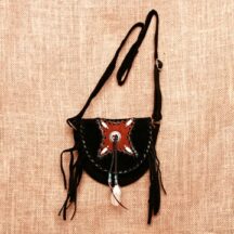 8213 - SMALLE SUEDE LEATHER PURSE BLACK