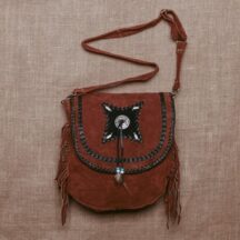 8648 - DIAMOND LEATHER PURSE BROWN