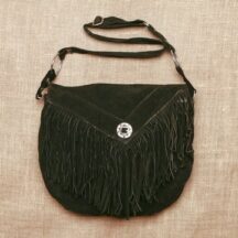 8713 - SUEDE LEATHER PURSE BLACK