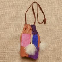 875 - Girls Suede Pouch Purse