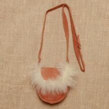 876 - Girls Suede Leather Shoulder Bag