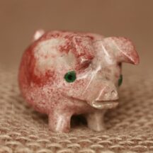 95085 - Soapstone Three Legged Pig Small