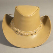 8956 - OIL FINISH LEATHER HAT TAN