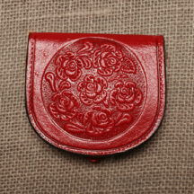 775 - Leather Folding Coin Purse Large