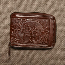 792 - Leather Zipper Wallet