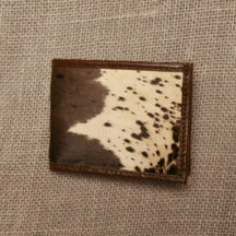 793 - Leather Wallet with Cowhide