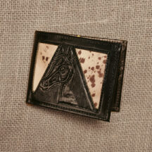 794 - Leather Wallet with Aztec Calendar