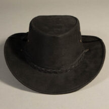 8980 - Synthetic Leather Hat Black