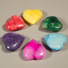 528 - Onyx Colored Hearts