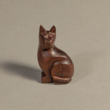 200 - CAT SITTING MINI IRONWOOD FIGURE