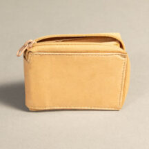 7133 - Bifold Zipper Wallet Tan