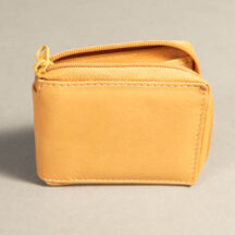 7223 - Bifold Zipper Wallet Tan