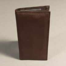 7672 - Checkbook Holder Wallet Brown