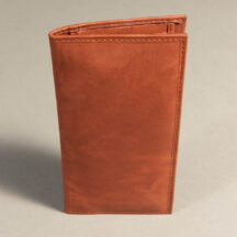 7674 - Checkbook Holder Wallet Light Brown
