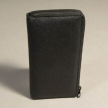 7681 - Checkbook Holder Zipper Wallet Black