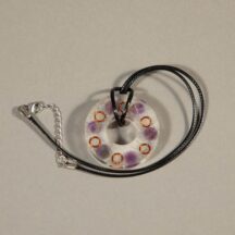 96325 - Organite Pendant Amethyst With Silver Clasp