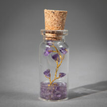 96402 - Amethyst Glass Wishing Bottle