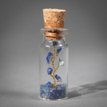 96411 - Lapis Lazuli Glass Wishing Bottle