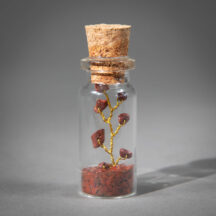 96418 - Red Jasper Glass Wishing Bottle