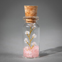 96419 - Rose Quarts Glass Wishing Bottle