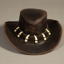 86711 - LEATHER HAT BROWN